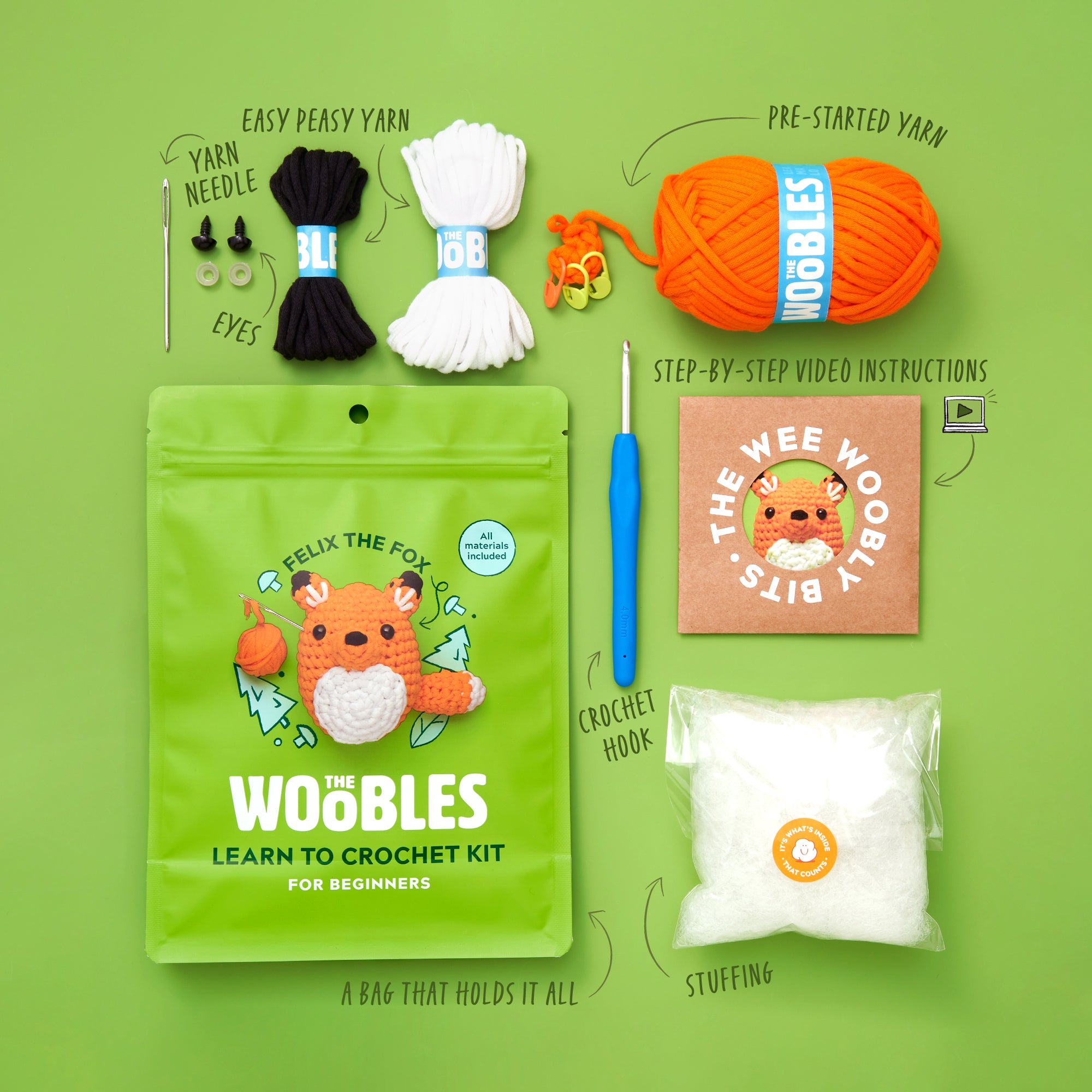 Alternative view of Felix the Fox Crochet Kit