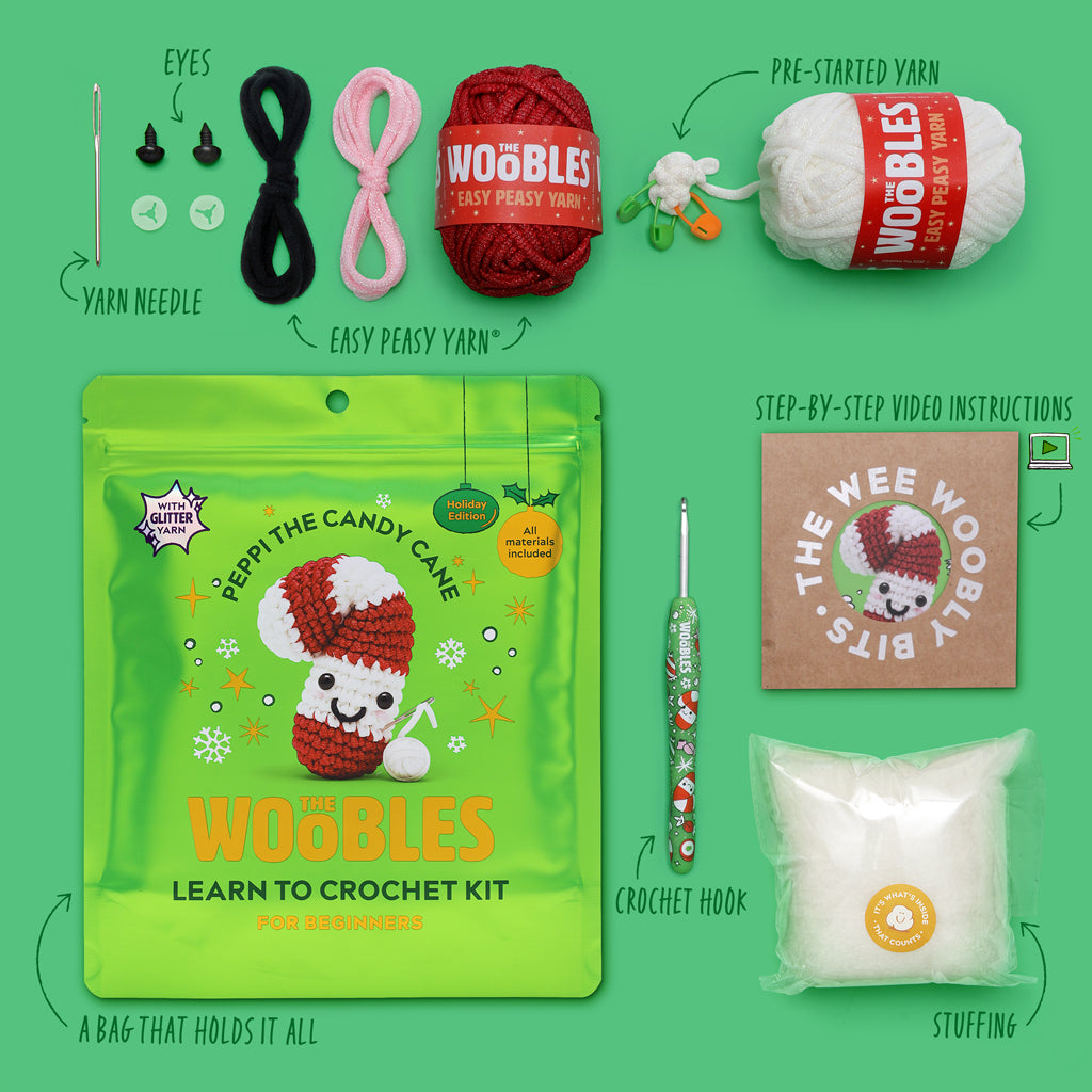 Alternative view of Peppi the Candy Cane Crochet Kit