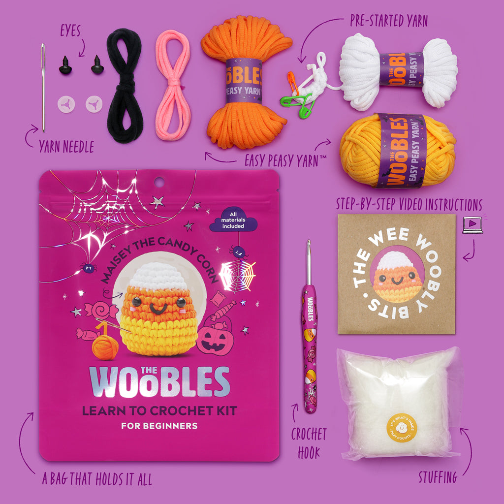 Maisey the Candy Corn Crochet Kit - Image 3