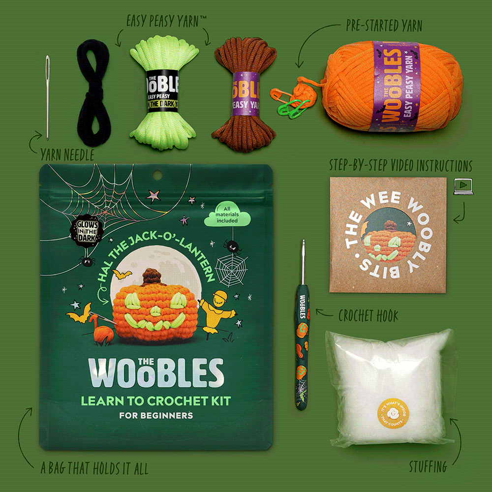 Hal the Jack-o'-lantern Crochet Kit - Image 5