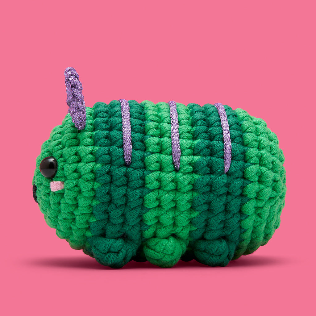 Alternative view of Carl the Caterpillar Crochet Kit