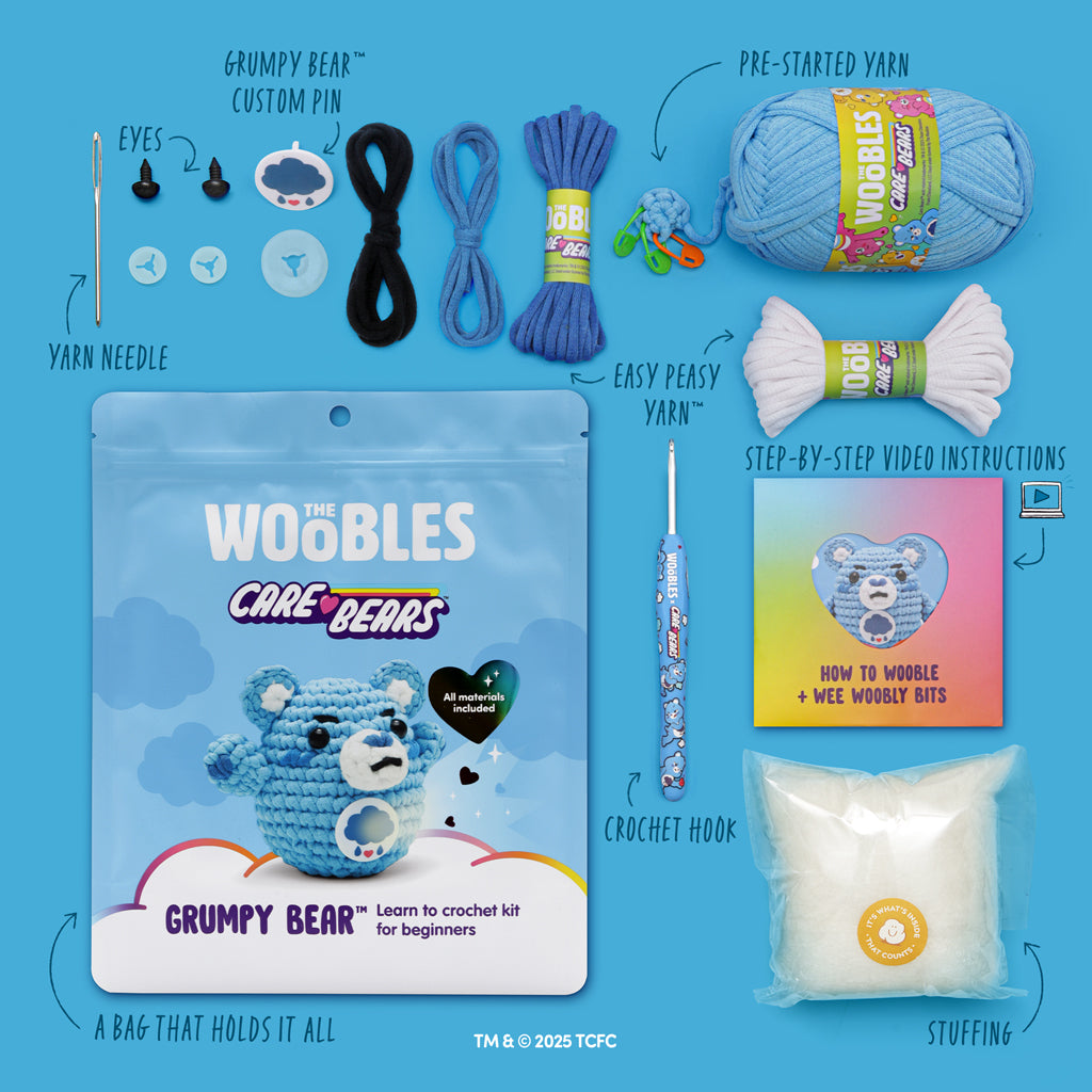 Grumpy Bear Crochet Kit - Image 4